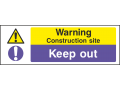 Warning Construction Site - Landscape