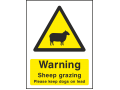 Warning - Sheep Grazing