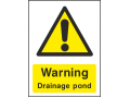 Warning Drainage Pond