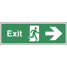 Exit Right Arrow Sign with SafetySignStore.co.uk