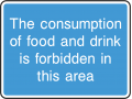 The Consumption Of Food And Drink Is Forbidden