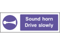 Sound Horn Drive Slowly - Landscape