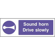 Sound Horn Drive Slowly - Landscape