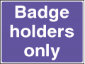 Badge Holders Only