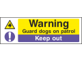 Warning Guard Dogs On Patrol