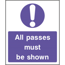 All Passes Must Be Shown