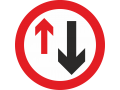 Give Priority To Vehicles From Opposite Direction