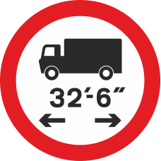 No Vehicle Over Length Shown