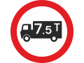 No Vehicles Over Weight Shown